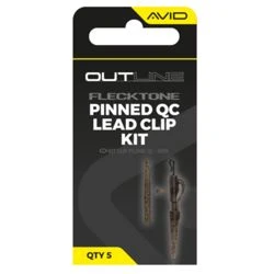 Avid Carp Outline Flecktone Pinned QC Lead Clip Kit