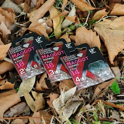 Kamasan Diamond Standard Maggot Hooks To Nylon Barbed