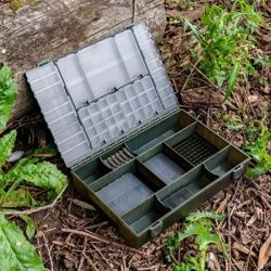 fox tackle box double F-Box Large (CBX005) and long Fox Loaded Tackle Box