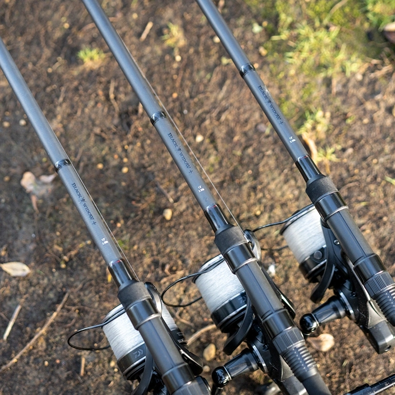 daiwa black widow carp rod and reel combo Tele Fishing 3.9m + Sports & Outdoors when heavy pressure is needed to overcome heavy @_james.floyd_ takes a close look