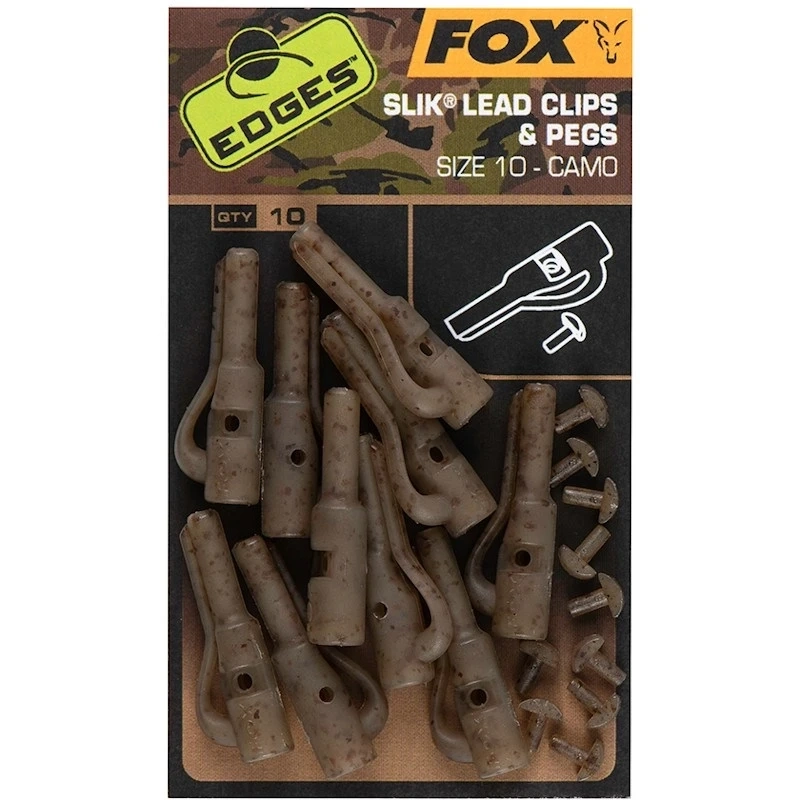 Fox Edges Camo Slik Lead Clip & Pegs (Old 2025 Version)