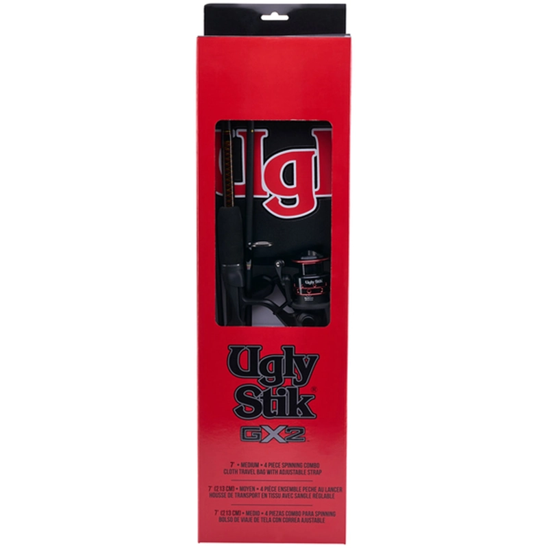 Ugly Stik GX2 Travel Spinning Combo 7ft 4in/4-18g