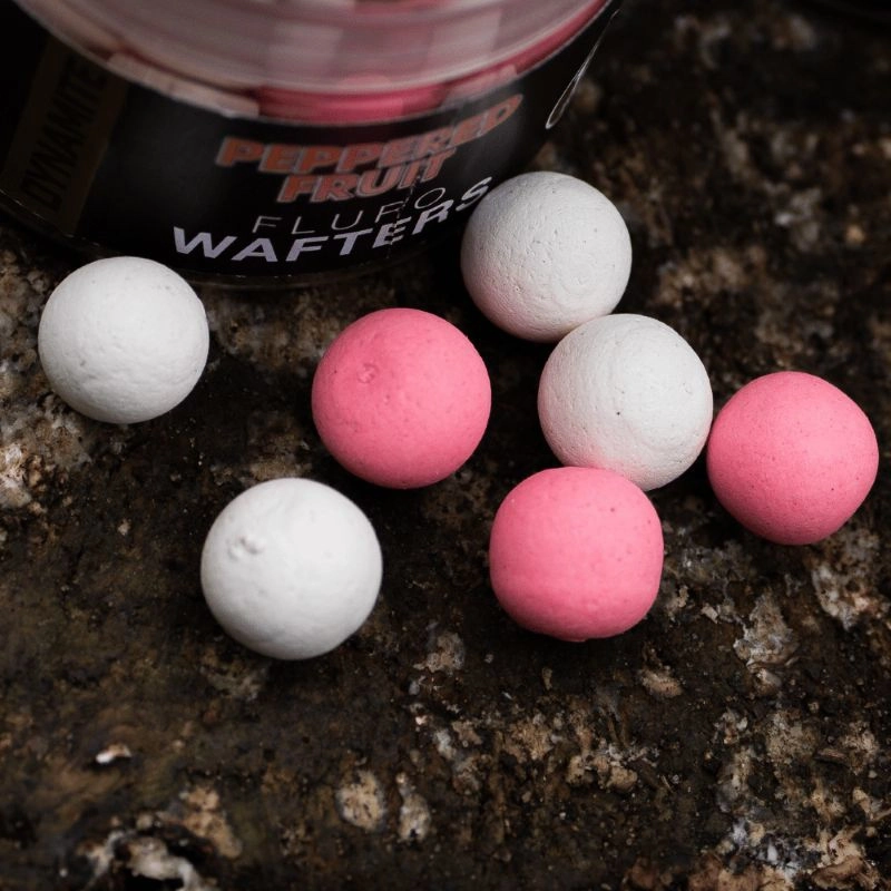Dynamite Baits Peppered Fruit Fluro Wafters 15mm