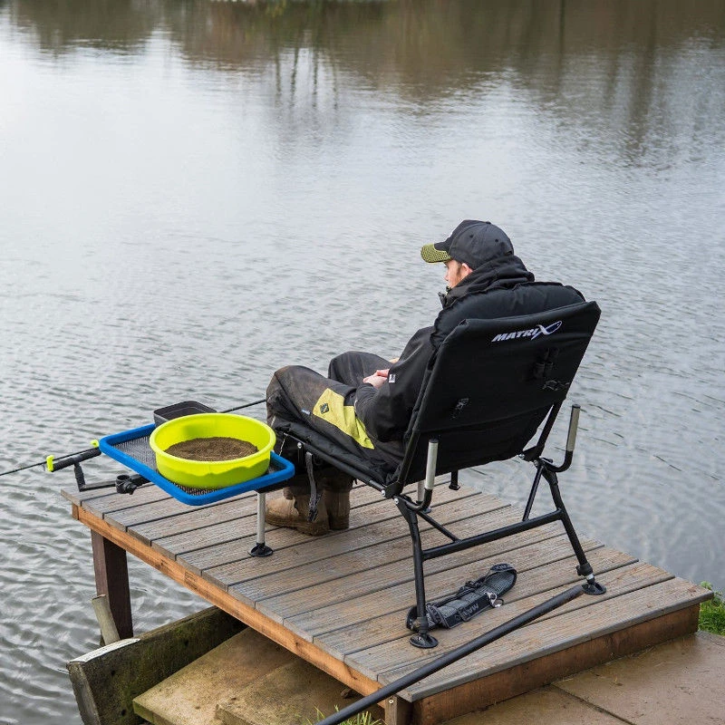 carp fishing armchair - with side accessory Deluxe Portable Chair, Reclining, Padded Armrests, Adjustable Agritrade AK CARP FISHING Accessories