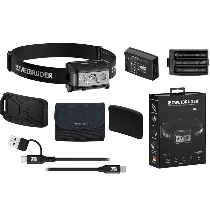 Zweibruder ZB5H Headlamp 1000 Lumen