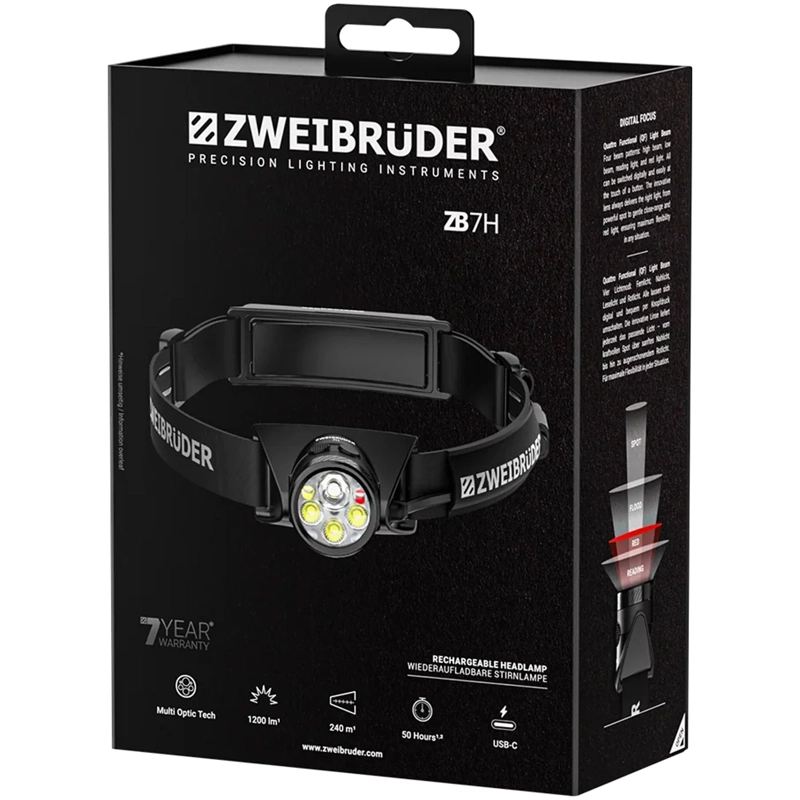 Zweibruder ZB7H Headlamp 1200 Lumen