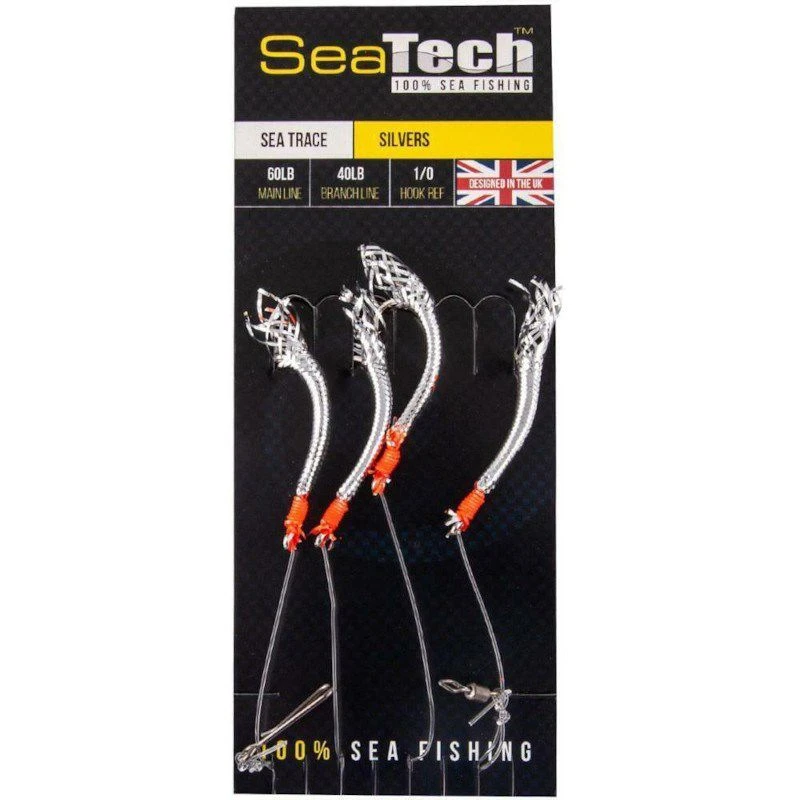 Sea Tech Mackerel 4Hk Silver Shrimp Lures